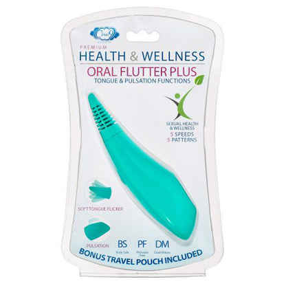 Health and Wellness Oral Flutter Plus - Teal | 850013016822 | Available at EroticWarehouse.com