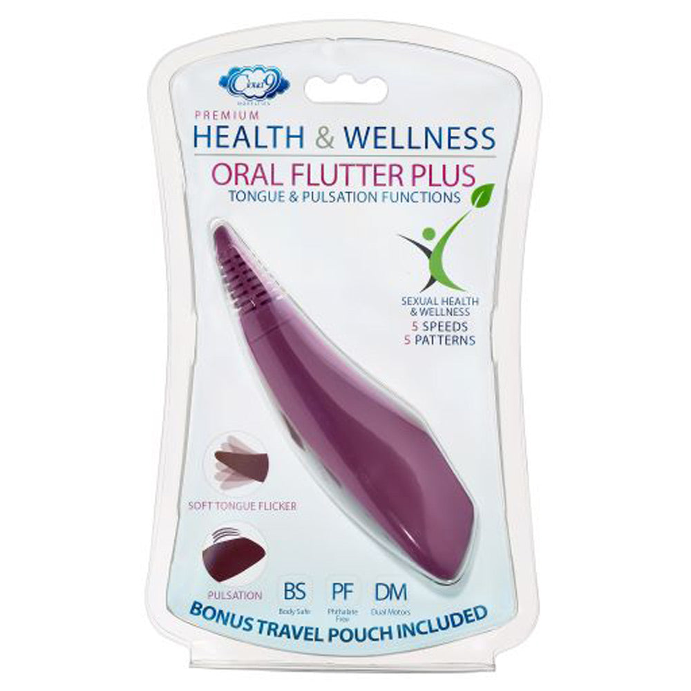 Health and Wellness Oral Flutter Plus - Plum | 850013016839 | Available at EroticWarehouse.com