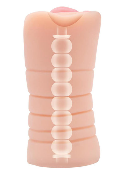 Stroke Off Vibrating Pussy Stroker - Light | 848416013005 | Available at EroticWarehouse.com