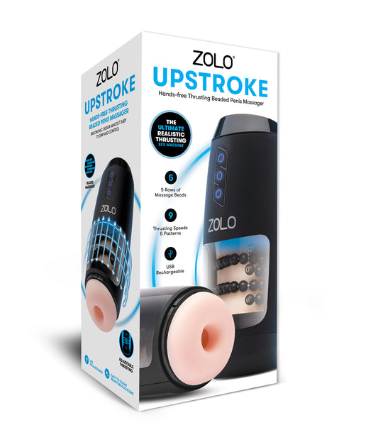 Zolo Upstroke Beaded Automatic Stroker | 848416014040 | Available at EroticWarehouse.com