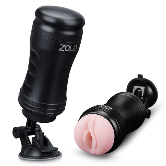 Zolo Solo Flesh Discreet Suction Mounted Pussy Style Masturbator | 848416003976 | Available at EroticWarehouse.com
