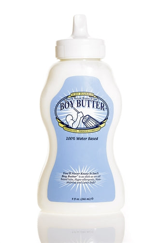 You'll Never Know It Isn't Boy Butter 9 Oz Water Based Cream - Squeeze Bottle | 855951009004 | Available at EroticWarehouse.com