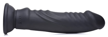 E-Stim and Vibrating Dildo With Remote - Black | 848518042613 | Available at EroticWarehouse.com