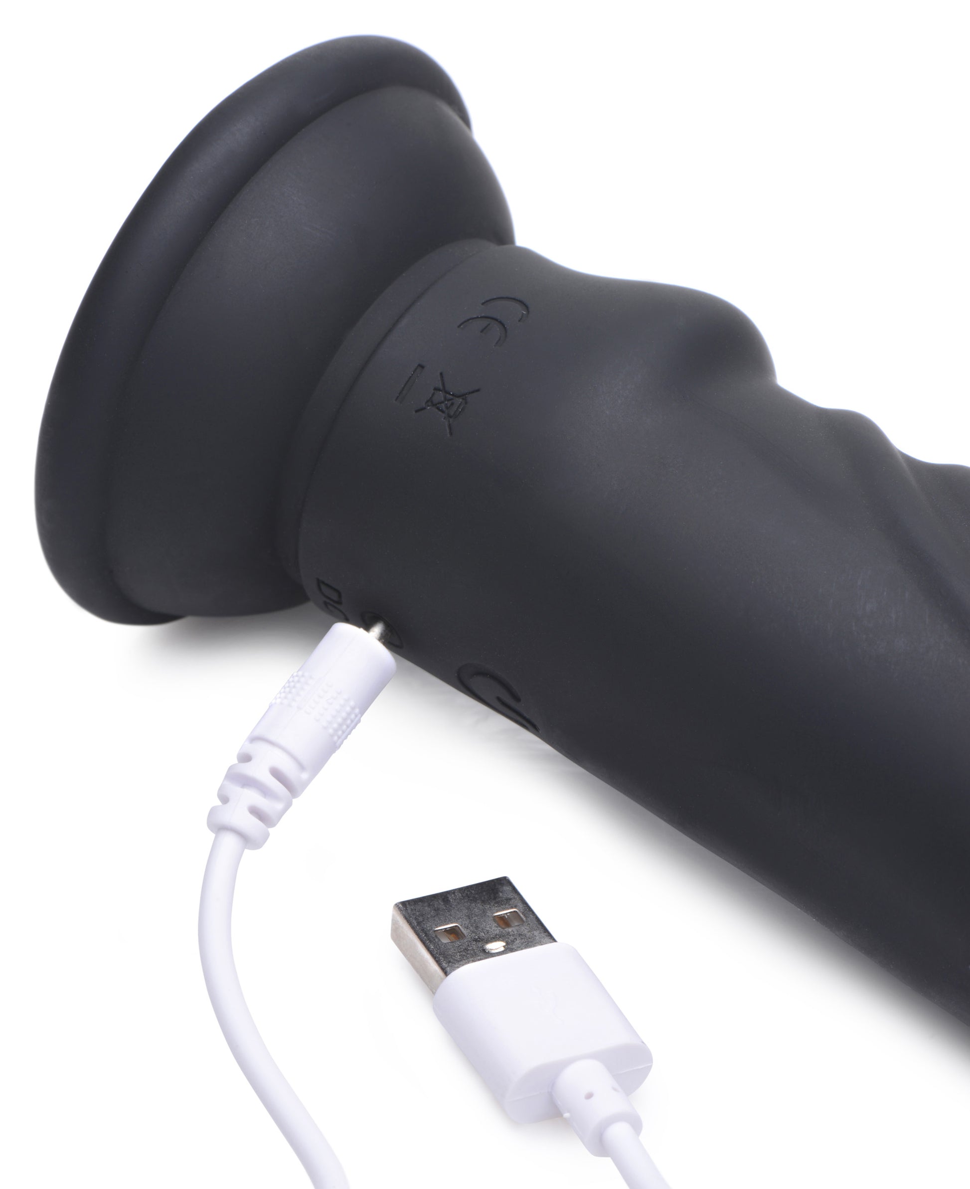 E-Stim and Vibrating Dildo With Remote - Black | 848518042613 | Available at EroticWarehouse.com