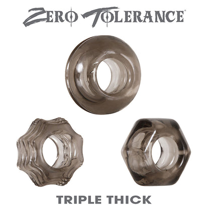 Triple Thick Cockrings | 844477013237 | Available at EroticWarehouse.com