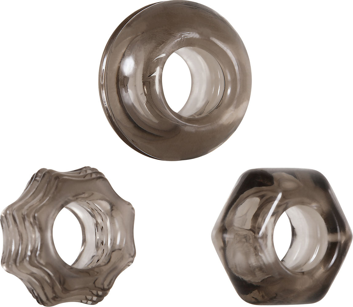 Triple Thick Cockrings | 844477013237 | Available at EroticWarehouse.com