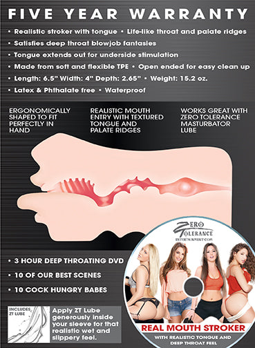 Real Mouth Stroker | 844477010410 | Available at EroticWarehouse.com