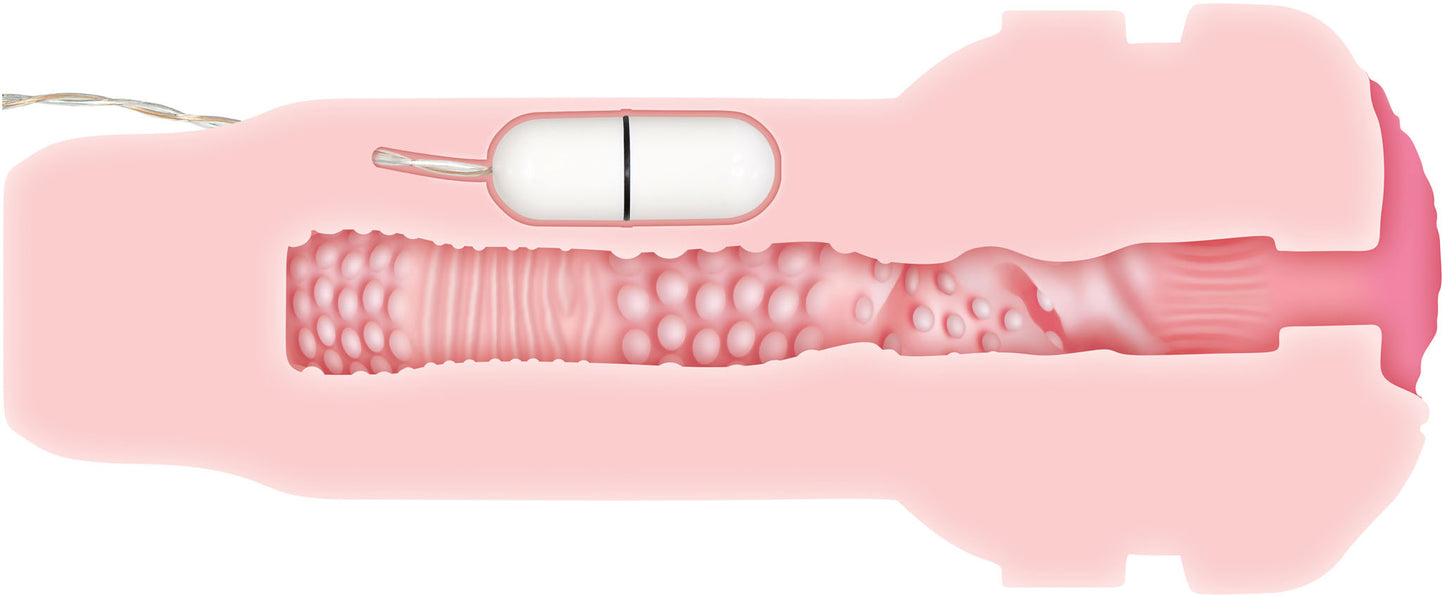 Zero Tolerance Shell Shock - Pussy Style Vibrating Stroker | 844477015194 | Available at EroticWarehouse.com