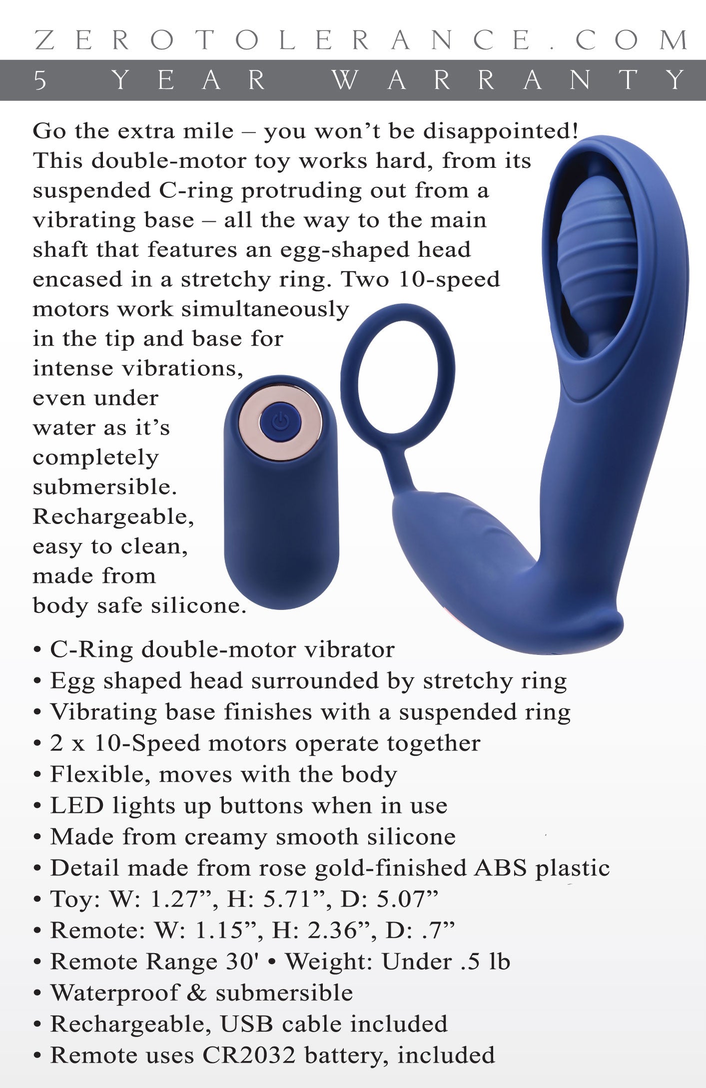 Extra Mile - Blue | 844477021713 | Available at EroticWarehouse.com
