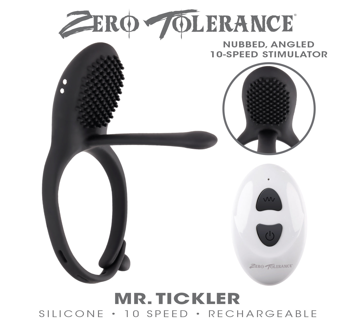 Mr. Tickler - Black | 844477022574 | Available at EroticWarehouse.com