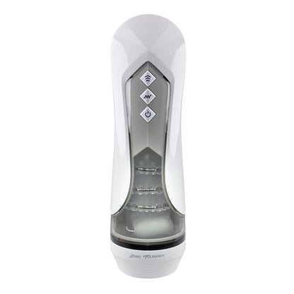 Stroking Buddy Thrusting Vibrating And Spinning Stroker - White | 844477022833 | Available at EroticWarehouse.com