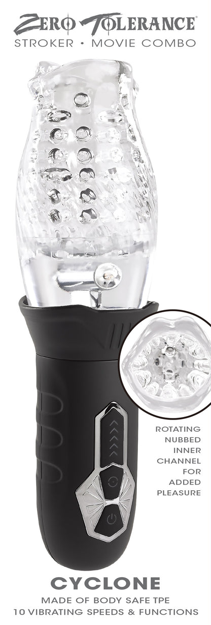 Cyclone - Clear/black | 844477023137 | Available at EroticWarehouse.com