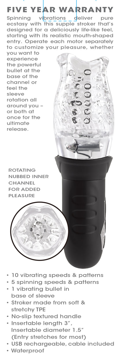 Cyclone - Clear/black | 844477023137 | Available at EroticWarehouse.com