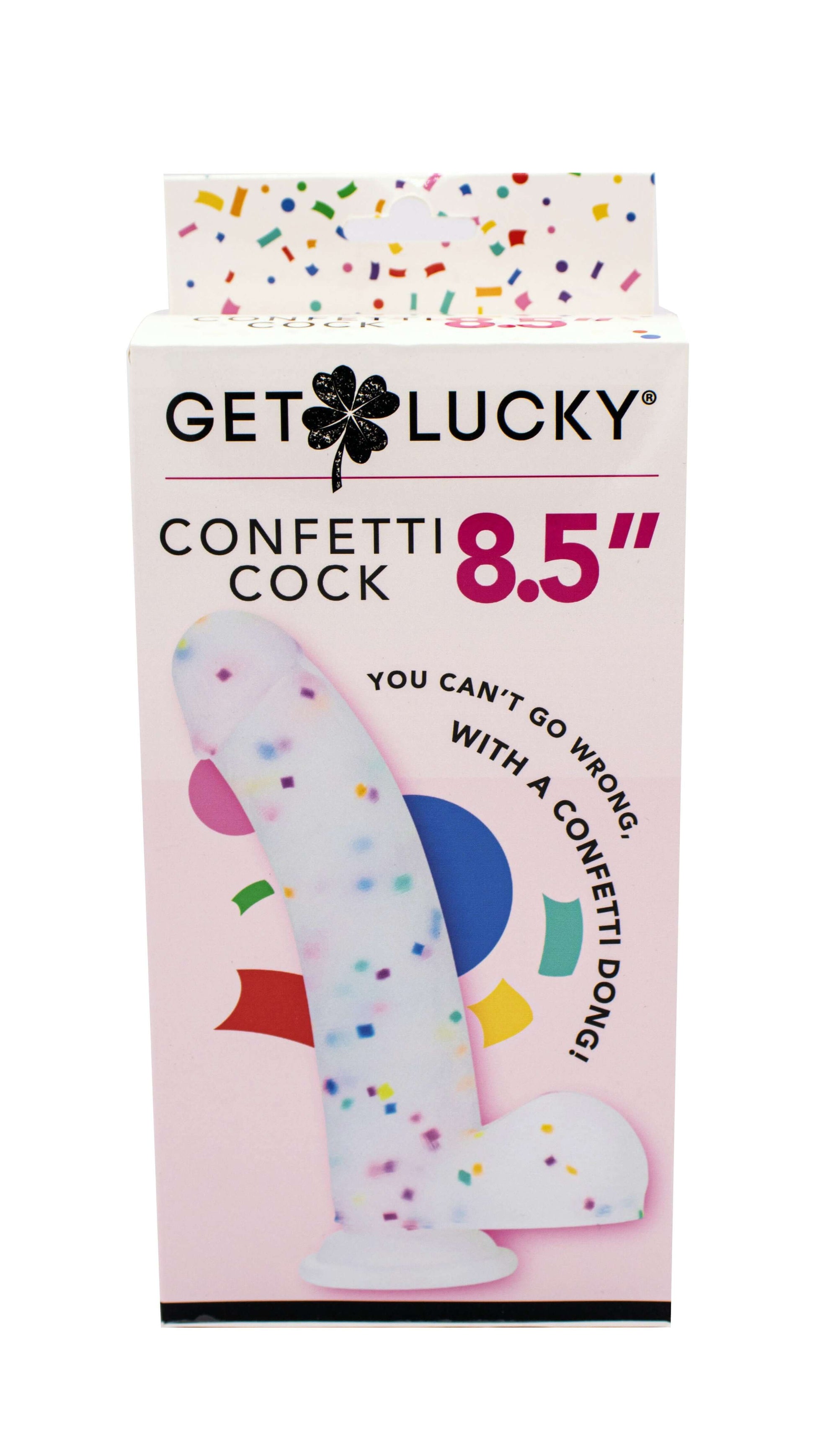 Get Lucky Confetti Cock - 8.5 Inch Dong | 812024034080 | Available at EroticWarehouse.com