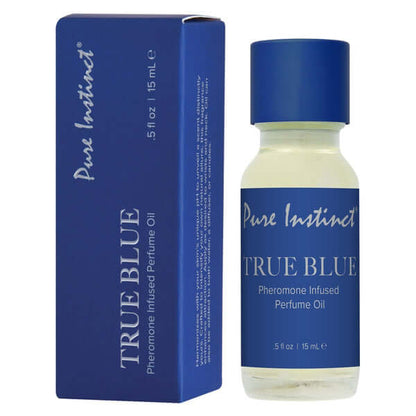 Pure Instinct Pheromone Perfume Oil Original Dropper True Blue 15ml .5fl Oz | 638258906722 | Available at EroticWarehouse.com