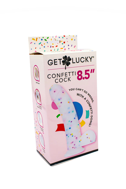 Get Lucky Confetti Cock - 8.5 Inch Dong | 812024034080 | Available at EroticWarehouse.com