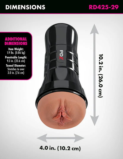 PDX Extreme - Wet Pussies - Super Luscious Lips XXL Brown Pussy | 603912775969 | Available at EroticWarehouse.com