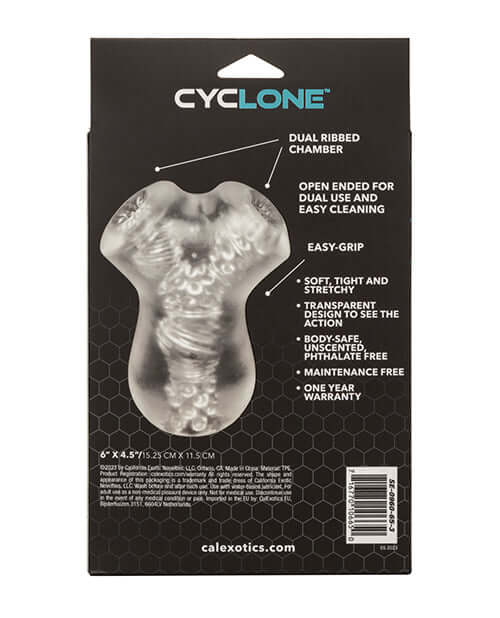 Cyclone Dual Chamber Stroker | 716770106650 | Available at EroticWarehouse.com
