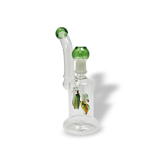 9" Oil Rig 19Mm Birds, Parrots And Owls Perc | USGP-44088 | Available at EroticWarehouse.com