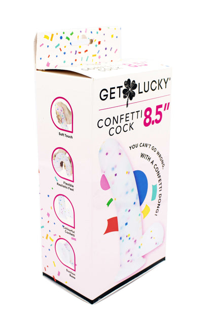 Get Lucky Confetti Cock - 8.5 Inch Dong | 812024034080 | Available at EroticWarehouse.com