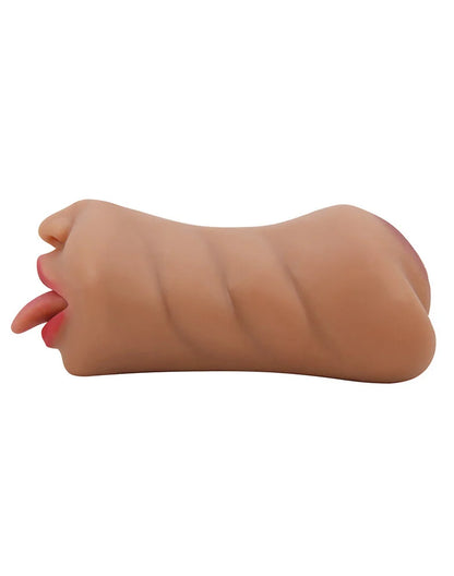 Sarah Mouth Masturbator Sleeve - Brown | 6959532360158 | Available at EroticWarehouse.com