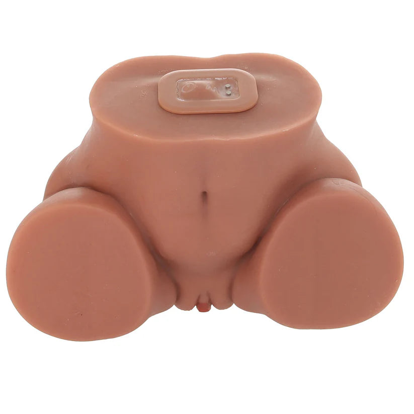 PDX Shake That Ass Vibrating Mega Masturbator - Brown - Ass & Pussy Style Stroker | 603912775846 | Available at EroticWarehouse.com