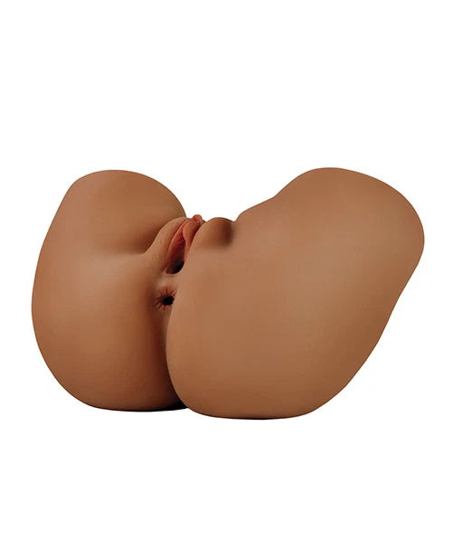 PDX Shake That Ass Vibrating Mega Masturbator - Brown - Ass & Pussy Style Stroker | 603912775846 | Available at EroticWarehouse.com