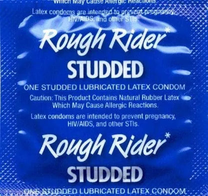 Lifestyles Rough Rider Studded Condoms - 40 Count Jar | 81335600033 | Available at EroticWarehouse.com